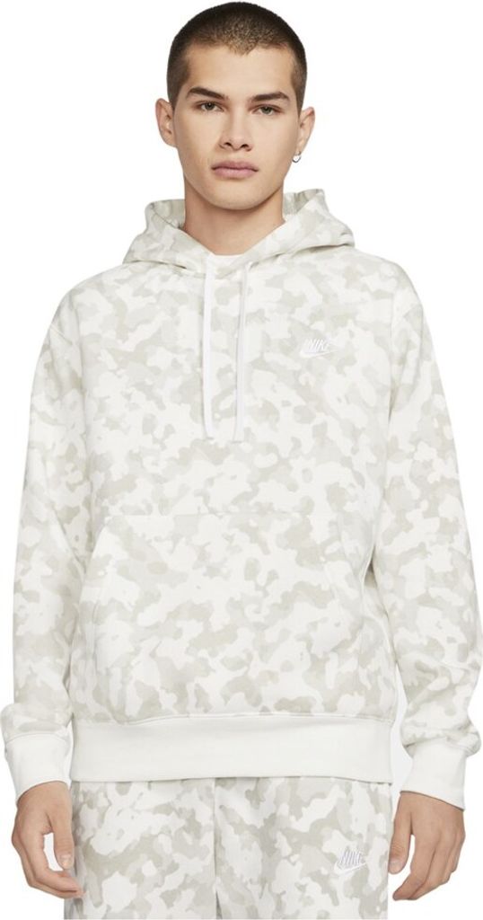 Nike M Nsw Club Bb Hoodie Camo Summit White/Summit White/ S