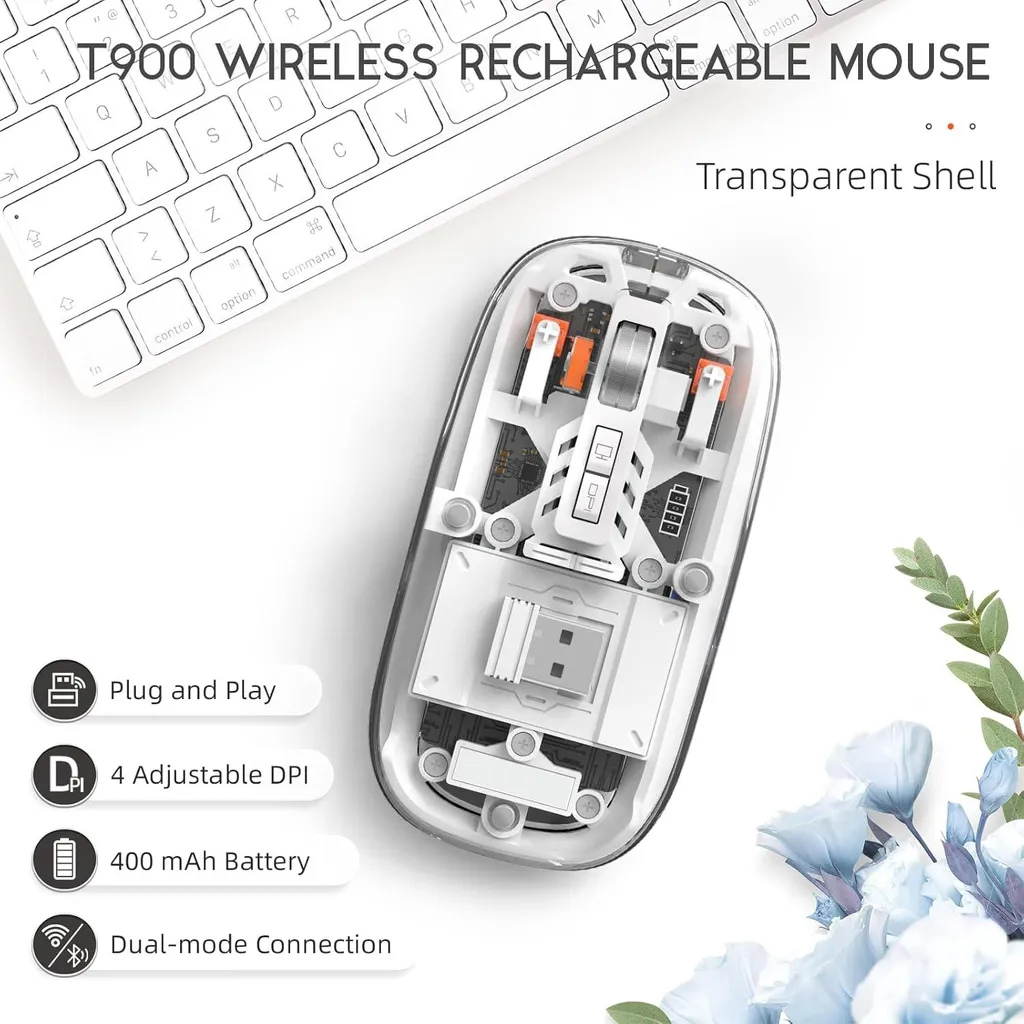 Mouse Trasparente LED Wireless - Il Regalo Tech Perfetto per il 2024 - 7