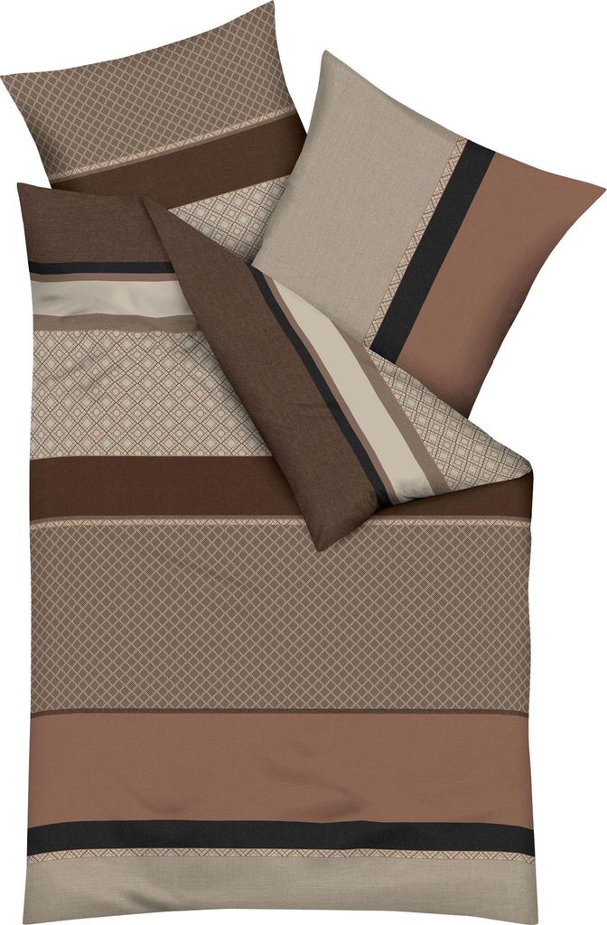 Kaeppel Bettwäsche Imperial" terra 1x 155x200 cm + 1x 80x80 cm"