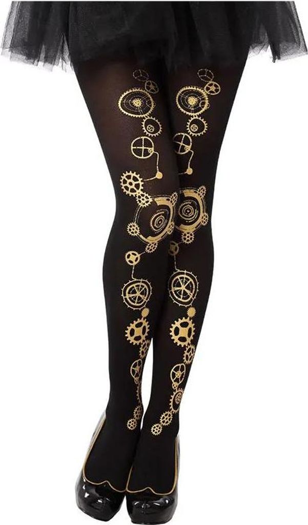 Atosa Steampunk-strümpfe Schwarz Schwarz One Size