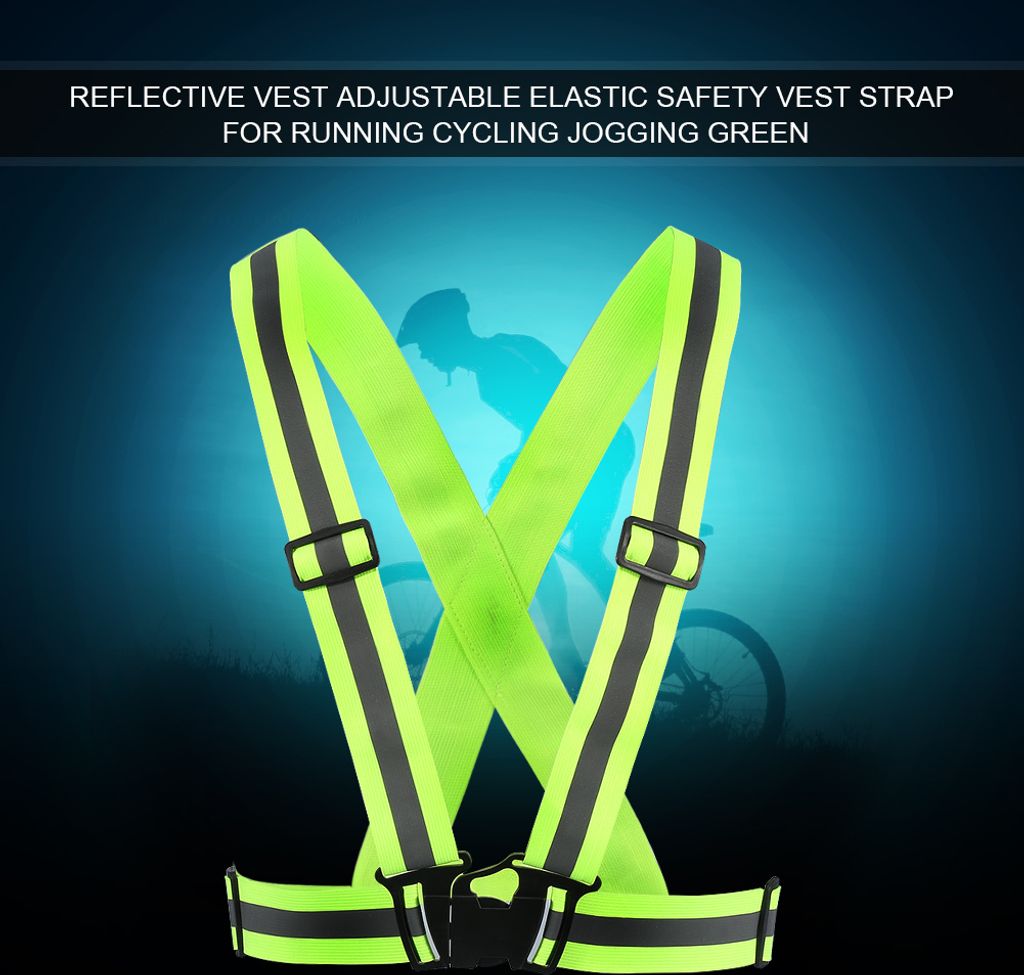 Reflektierende Weste, Reflektierender Gürtel, Reflektierender Westengurt, Reflektierende Sicherheitsweste, Sicherheitsweste, Warnweste, Radfahrweste