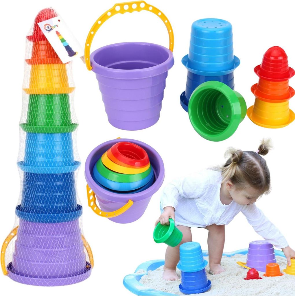 Pyramide Sombrero Turm Sandformer Eimer Beweglicher Griff Produktbild 