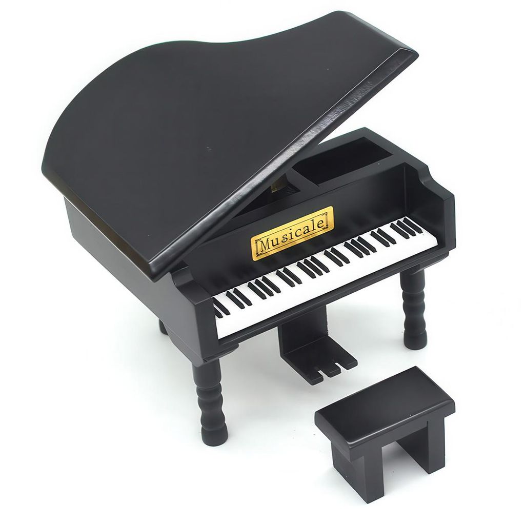 Spieluhr Klavier Music Box – Clockwork Music Box, Classic Grand Piano Design, Qualität Bewegung, Feine Verarbeitung und Elegantes Kreatives Gesc...