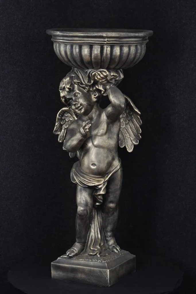 Grand Vase Sculpture Ange pour Décoration Salon 92cm Modèle P0624