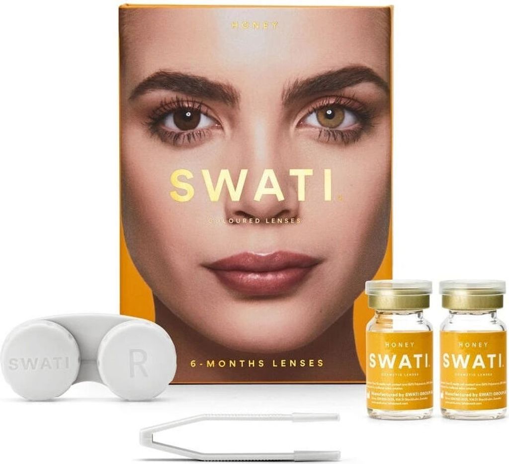 Swati Kontaktlinsen (haselnussbraune 6-Monats-Linsen ohne Image du produit 