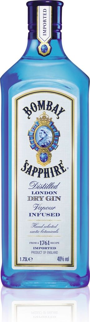 Bombay Sapphire Gin 40% Vol. 1,75L Großflasche