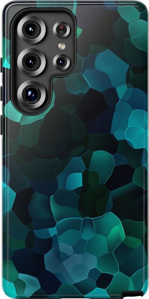 Tiefsee-Geometrie – Hülle Kompatibel mit Samsung Galaxy S25 Ultra