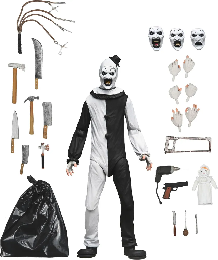 Art the Clown Figurine Articulée 18 cm NECA Terrifier avec Accessoires