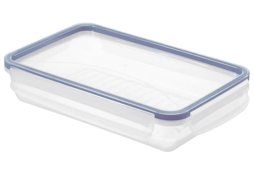 Barattolo da frigorifero piatto 1 l CLIC & LOCK, colore:Trasparente