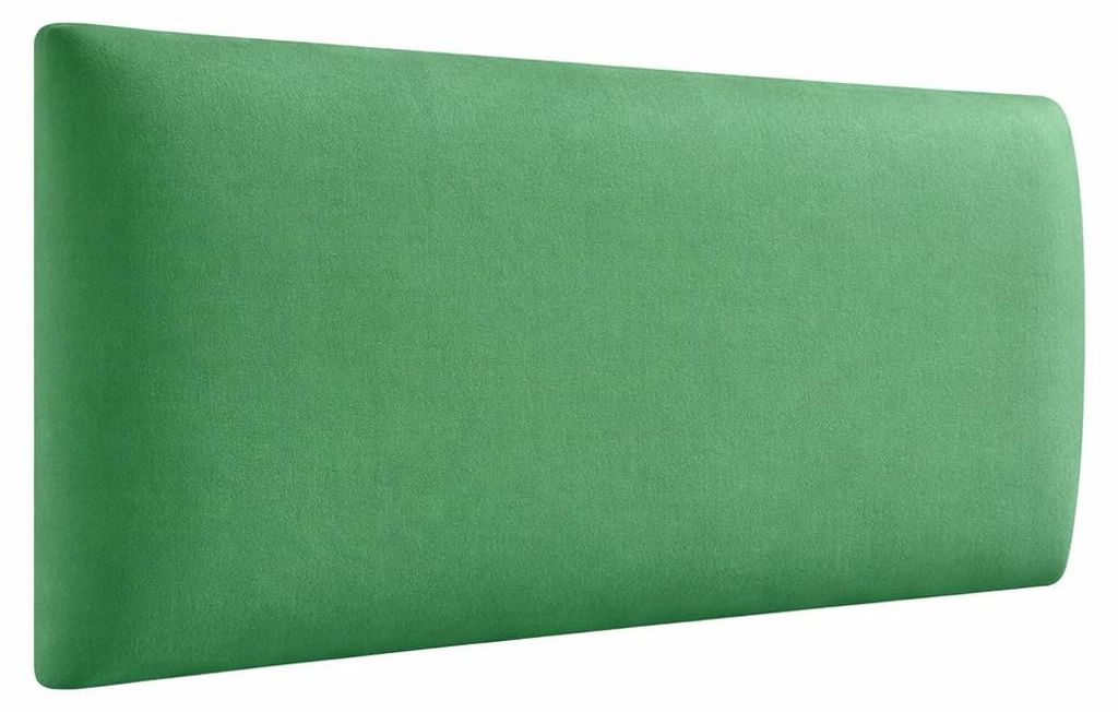 Angelo | Wandkissen - Wandpolster - 3D Wandpaneele Bett - 90x40 cm - Grün - Gepolstert Paneele Wand - RECHTECK