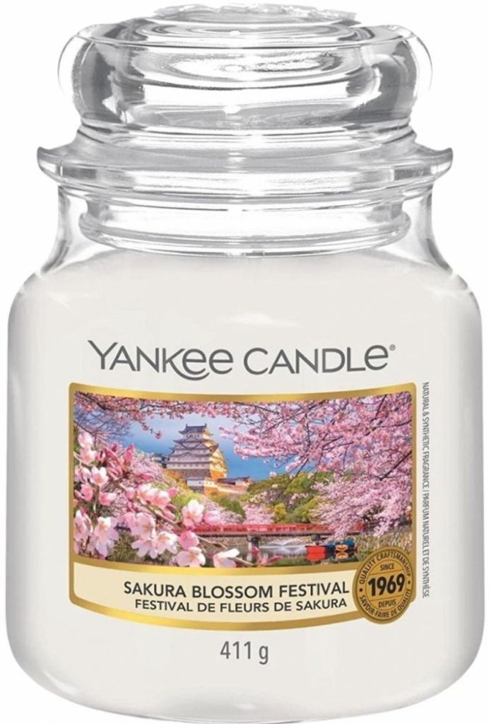 Yankee Candle Sakura Blossom Festival Medium Jar 411G Zdjęcie produktu 