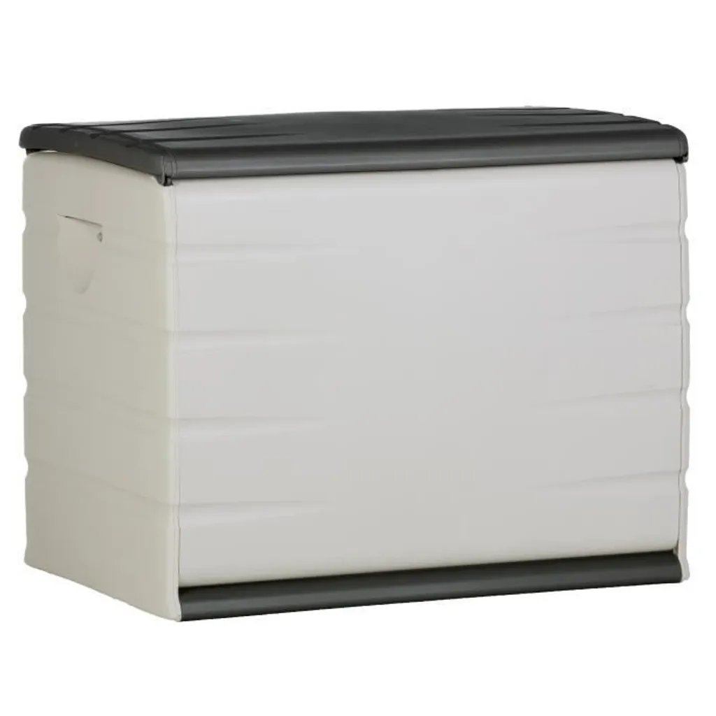 Contenitore per plastica 260 L, interno/esterno, chiudibile a chiave, con rotelle, 80 x 61 x 53 cm