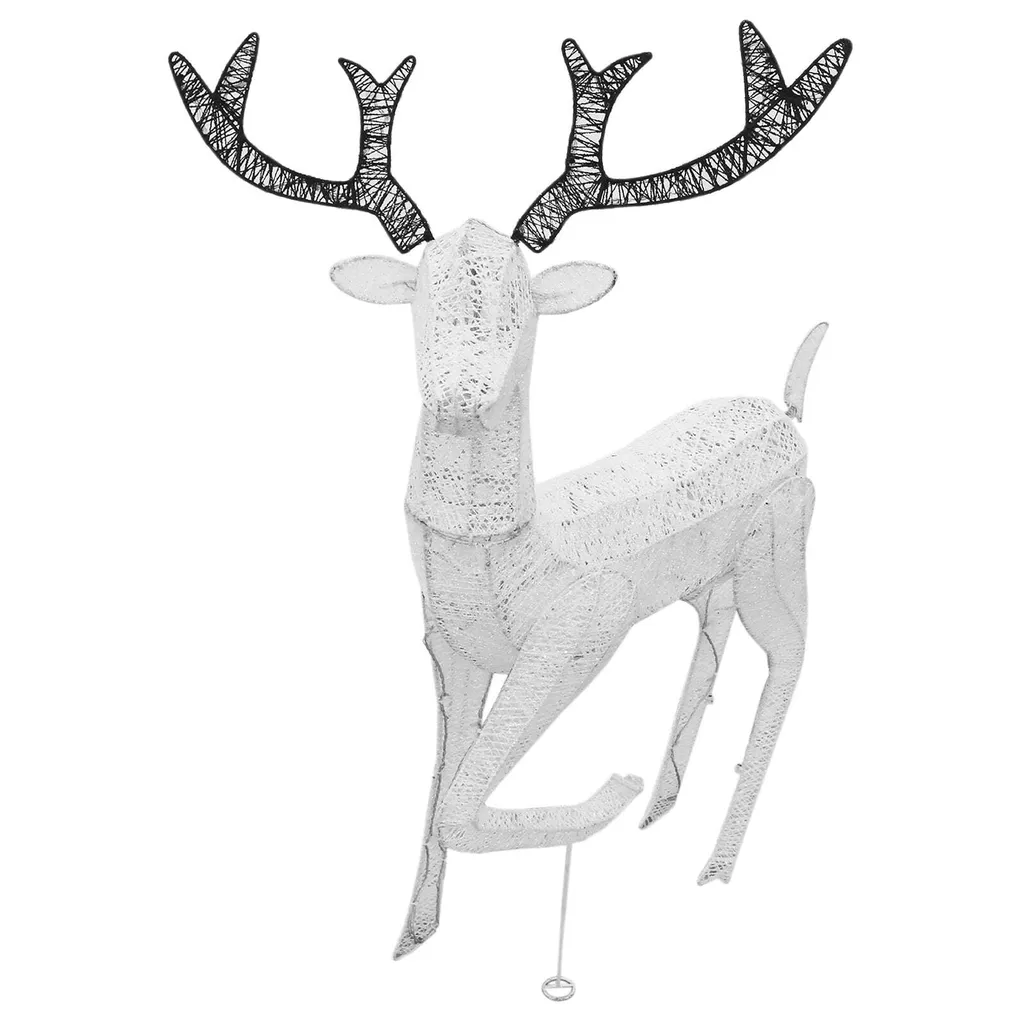 Renne de Noël LED 1,2m Extérieur Illuminé avec Minuteur d'Avent - 7