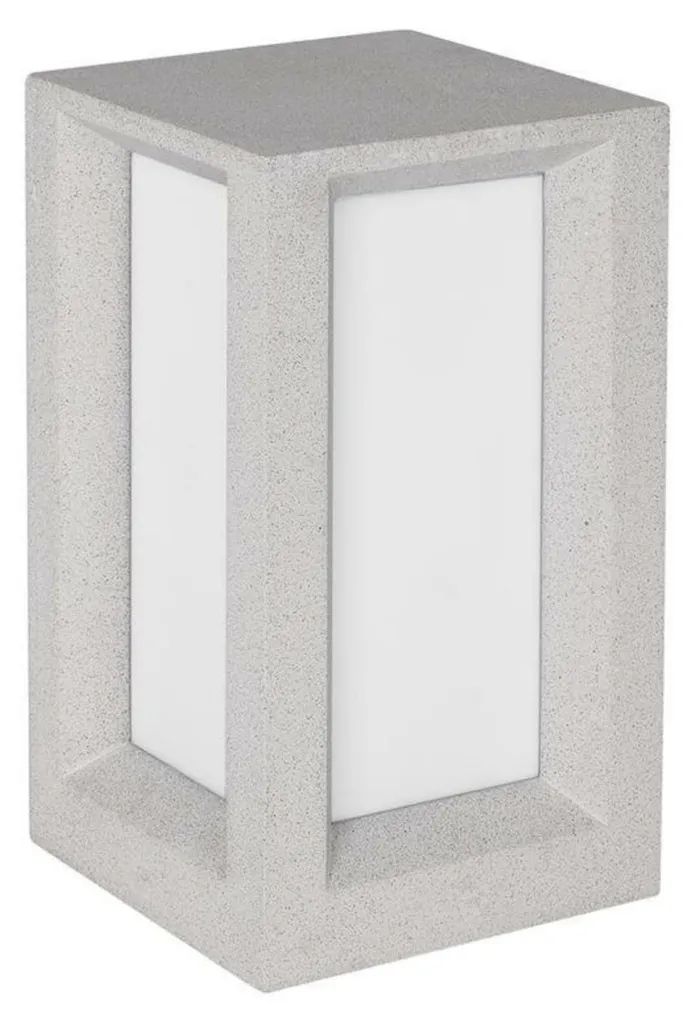 Borne lumineuse de jardin en grès blanc NOVA LUCE CASTRO E27 IP65