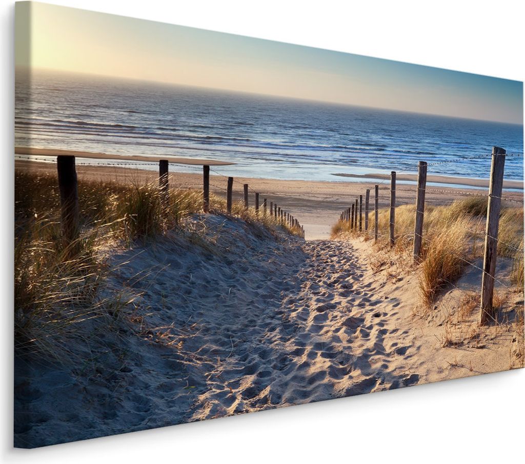 Fabelhafte Canvas LEINWAND BILDER 120x80 cm XXL Kunstdruck Natur Meer Strand Himmel