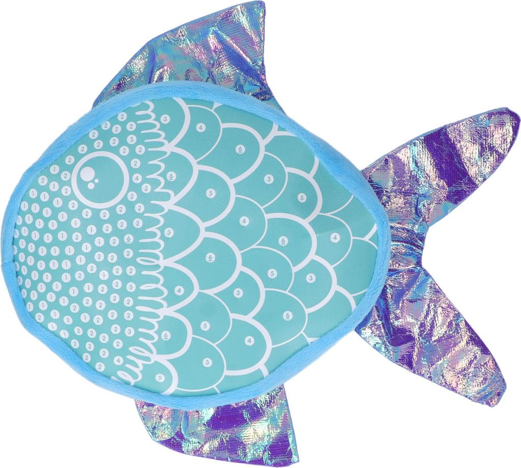 DIY-Plüsch-Bastelkissen-Puzzle, süße Dekompressionspuppe für Kinder ab 6 Jahren, Feenfisch 33388