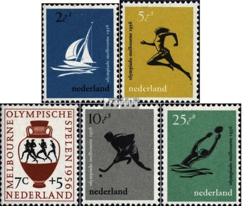 Briefmarken Niederlande 1956 Mi 678-682 (kompl.Ausg.) Produktbild 