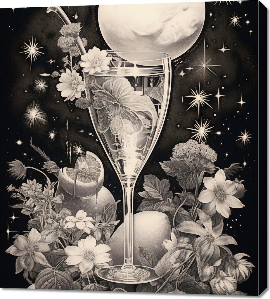 Bild 90x100cm Kosmischer Elixier