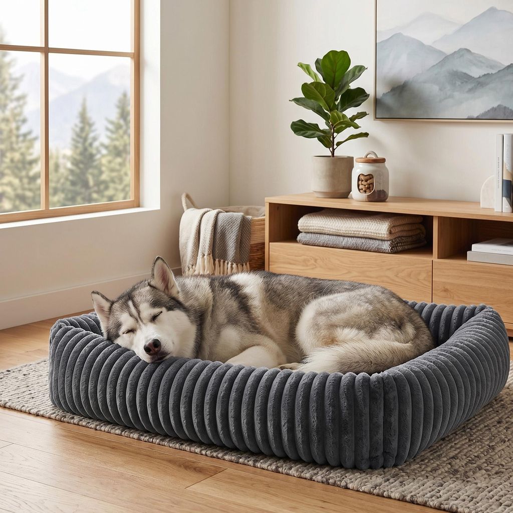 FEANDREA Hundebett, orthopädisches Hundekörbchen, Produktbild 