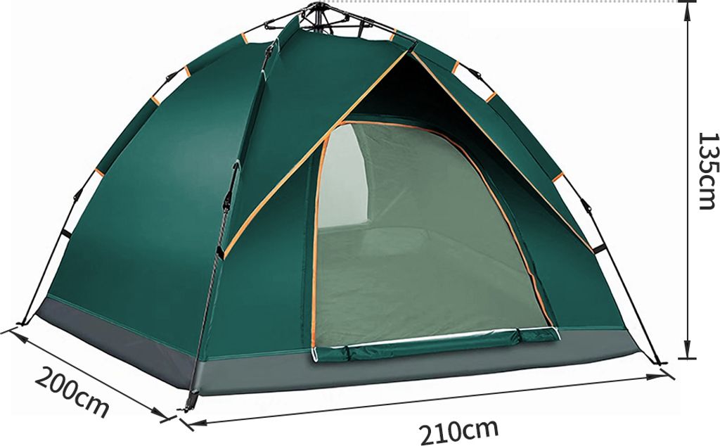 Zelt Kuppelzelt Campingzelt Familienzelt fr 3-4 Personen