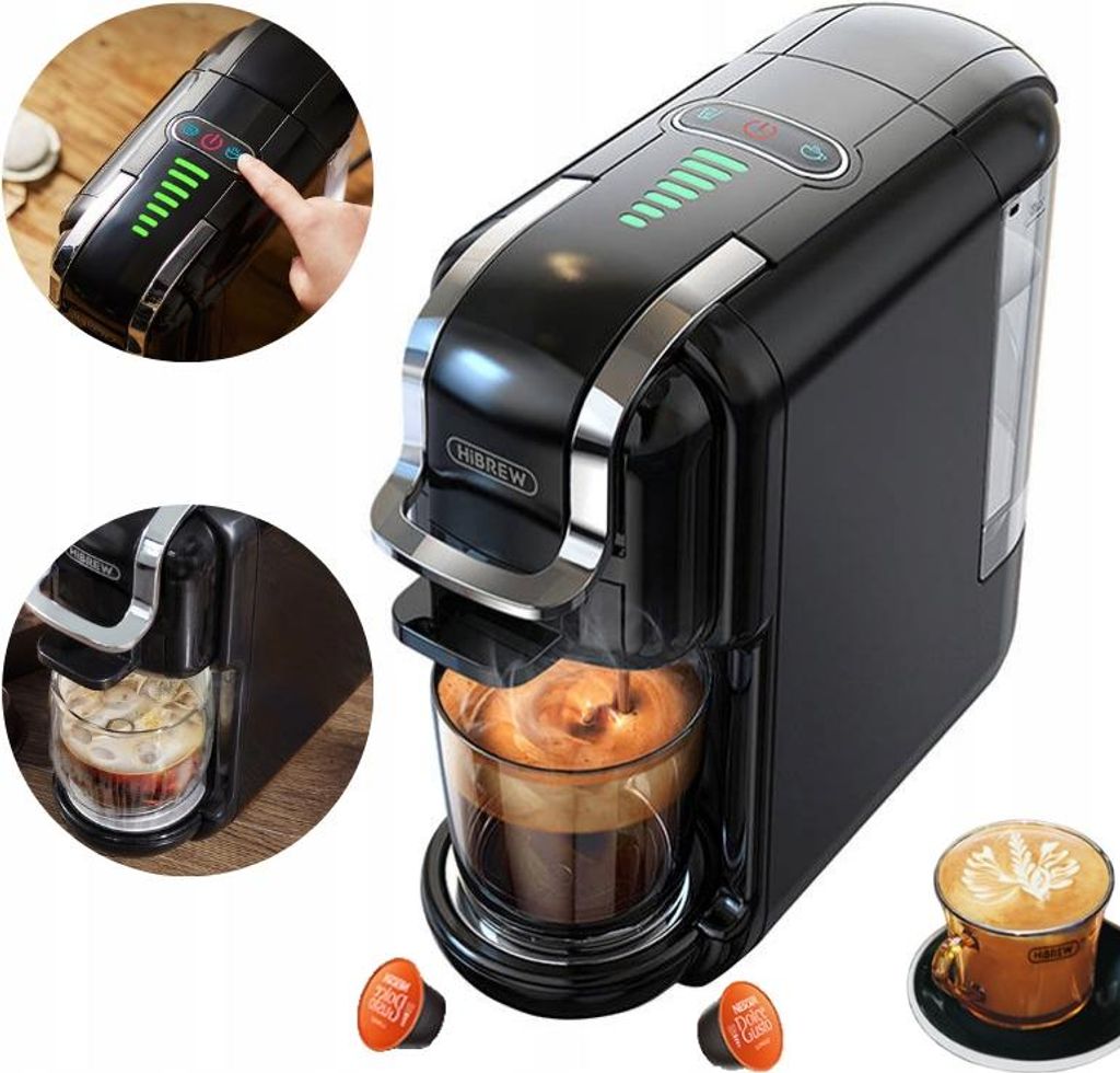 Kapselmaschine Hibrew H2B 5W1 1450W 19Bar Nespresso Dolce Gusto