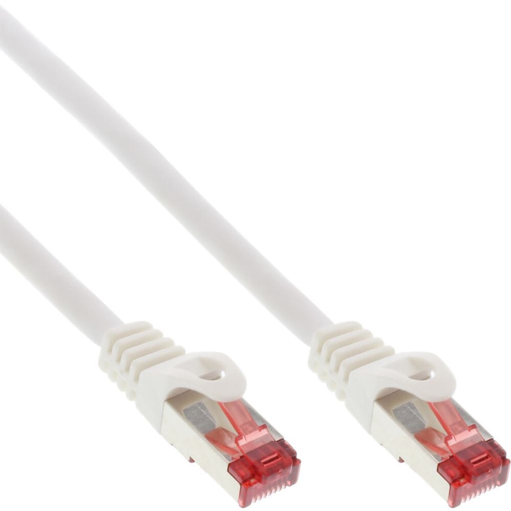 InLine Patchkabel, S/FTP (PiMf), Cat.6, 250MHz, PVC, Kupfer, weiß, 20m, 20 m, Cat6, S/FTP (S-STP), RJ-45, RJ-45, Weiß