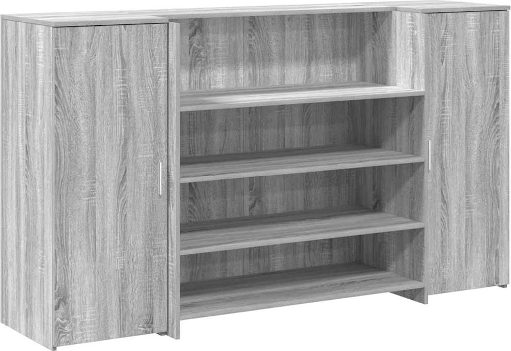 Empfangstheke Grau Sonoma 180x50x103,5 cm Holzwerkstoff