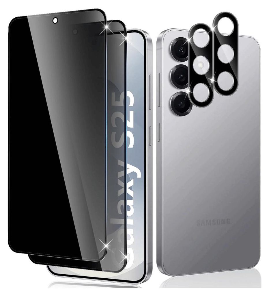 2X Panzerglas für Samsung Galaxy S25 Blickschutz Produktbild 
