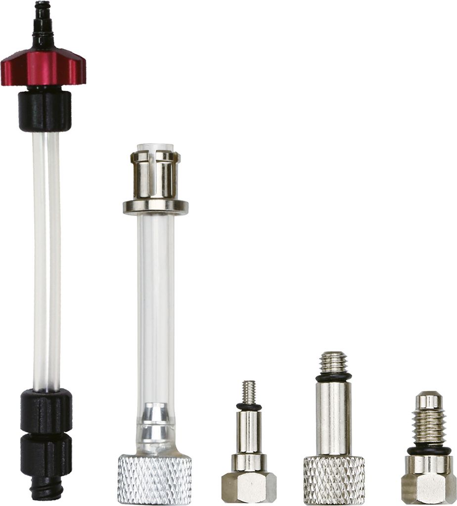 Jagwire Ersatz-Adapter-Set Pro Bleed Kit Silber - Bremsadapter für DOT & Mine...