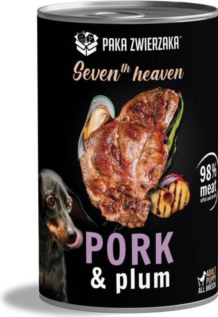 PAKA ZWIERZAKA Seventh Heaven Pork with plum - Nassfutter für Hunde - 400g
