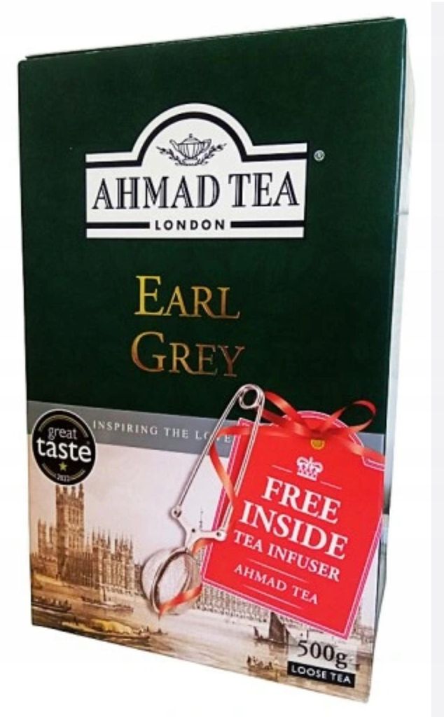 Schwarztee Ahmad Tea | Earl Grey Loose Tea | Loser Tee mit Bergamotte | 500 g inkl. Teesieb