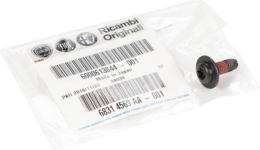 Schraube für die hintere Stoßstange Fiat 124 Spider Abarth 6000613844