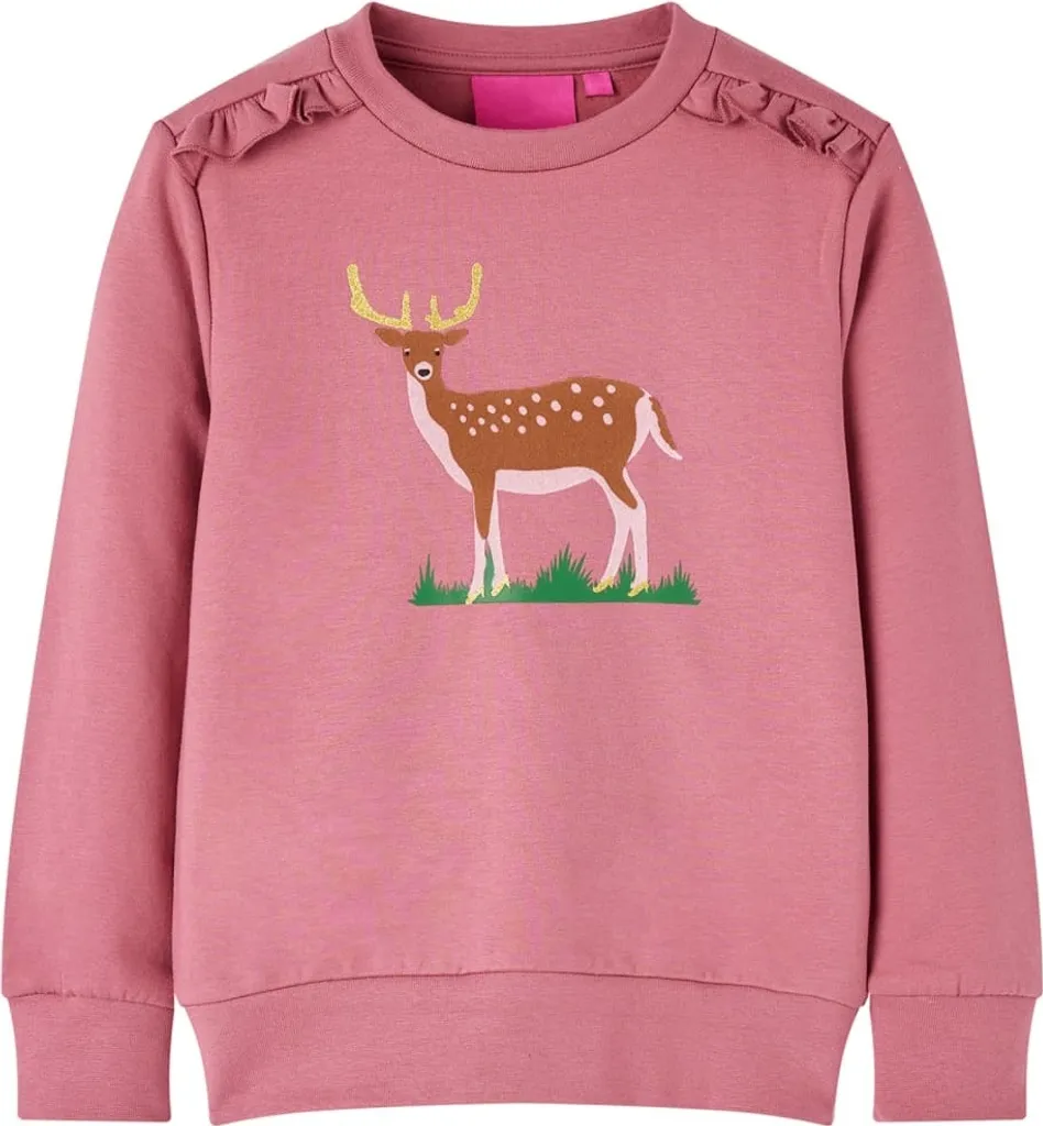 Felpa per bambini rosa lampone 128