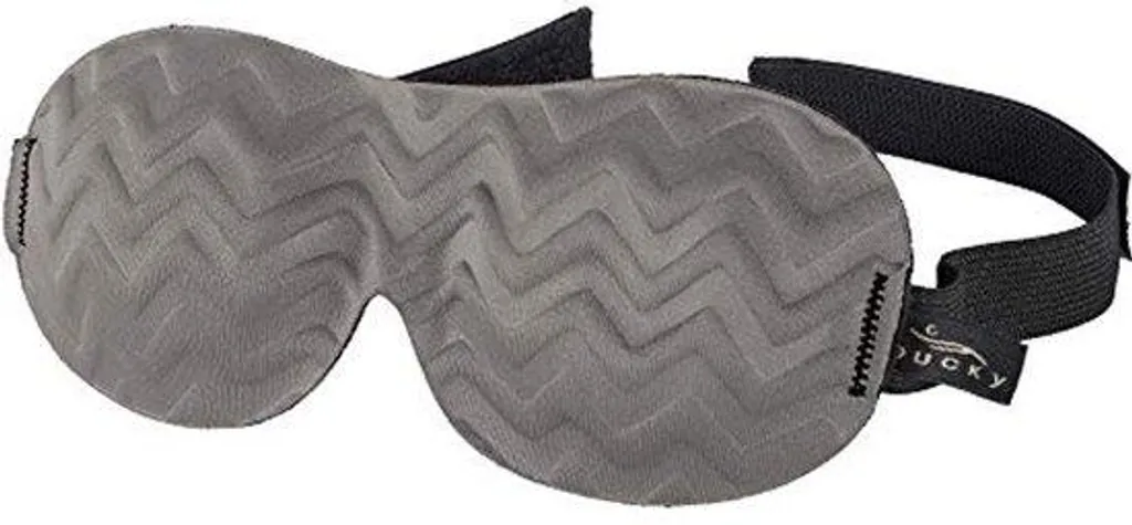 Masque de nuit occultant gris et léger idéal pour dormir en voyageant