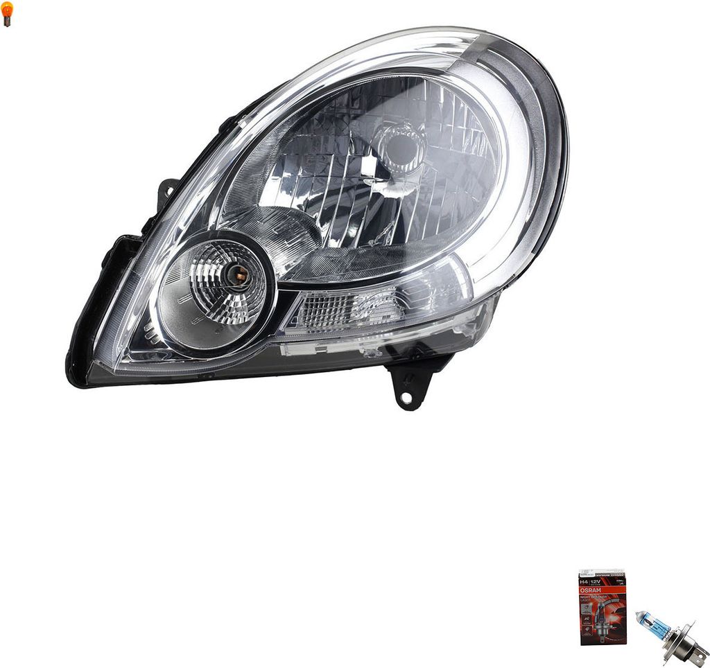 Johns, Scheinwerfer + Osram Night Breaker Laser passend für Renault Kangoo FW0 KW0 Links 7701068181