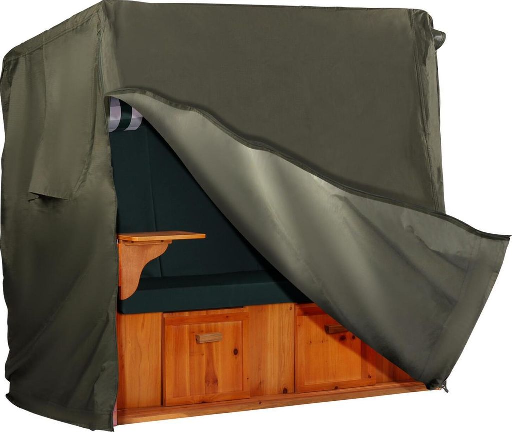Strandkorb Hanse Schutzhülle winterfest XXL 150cm breit aus Produktbild 