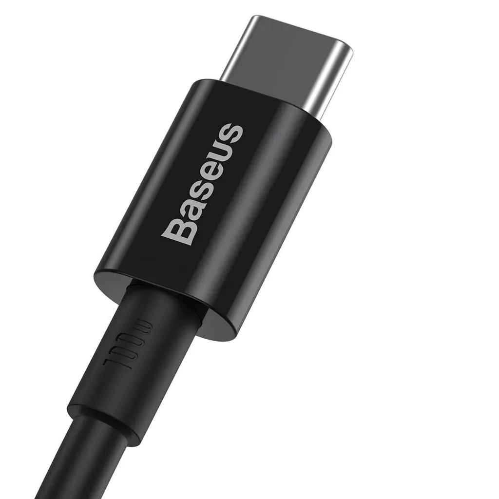 Cavo USB-C A USB-C Baseus Cafule PD 2.0, 60W, 2 Metri – Nero E Grigio, Ricarica Veloce QC 3.0