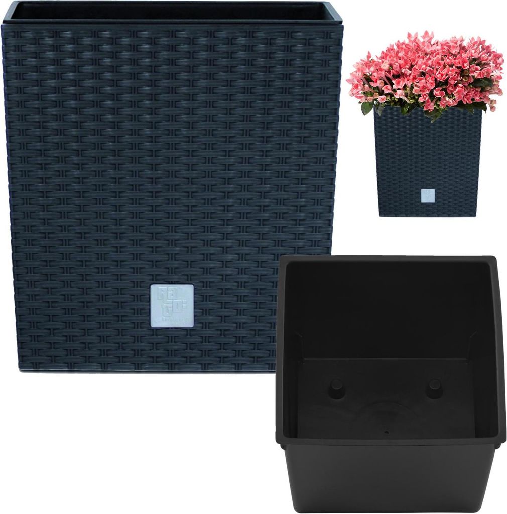 RATO LOW DRTS325L Blumentopf - anthrazit Produktbild 