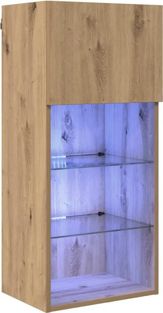 SYFAX Mobile TV da Parete Rovere Artigianale 90cm - Design Salvaspazio