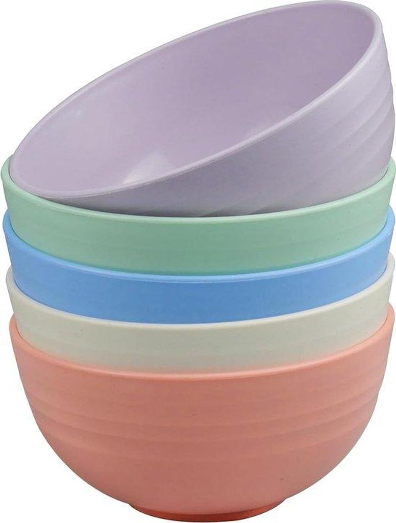 Leichtes 5er Kunststoffschalenset 750ml Frühstücksschale 15cm