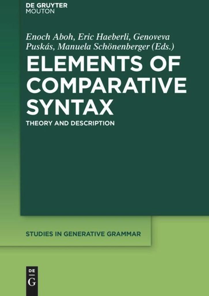 Elements of Comparative Syntax