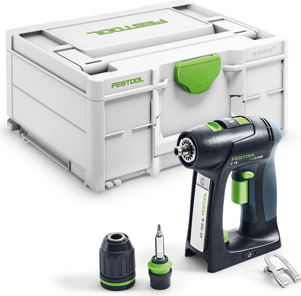 Wiertarko-wkrętarka akumulatorowa Festool C 18-Basic | Zdjęcie produktu 
