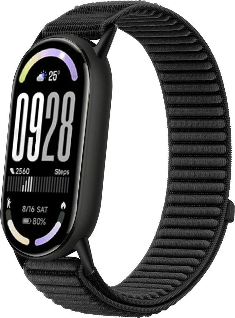 INF Nylon polsband met bergpatroon, compatibel met Xiaomi Productafbeelding 