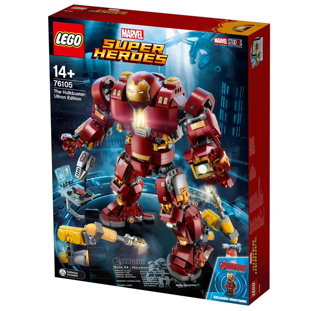 Hulkbuster LEGO 76105 Idéal pour Décorer un Bureau de Fan de Marvel - 7