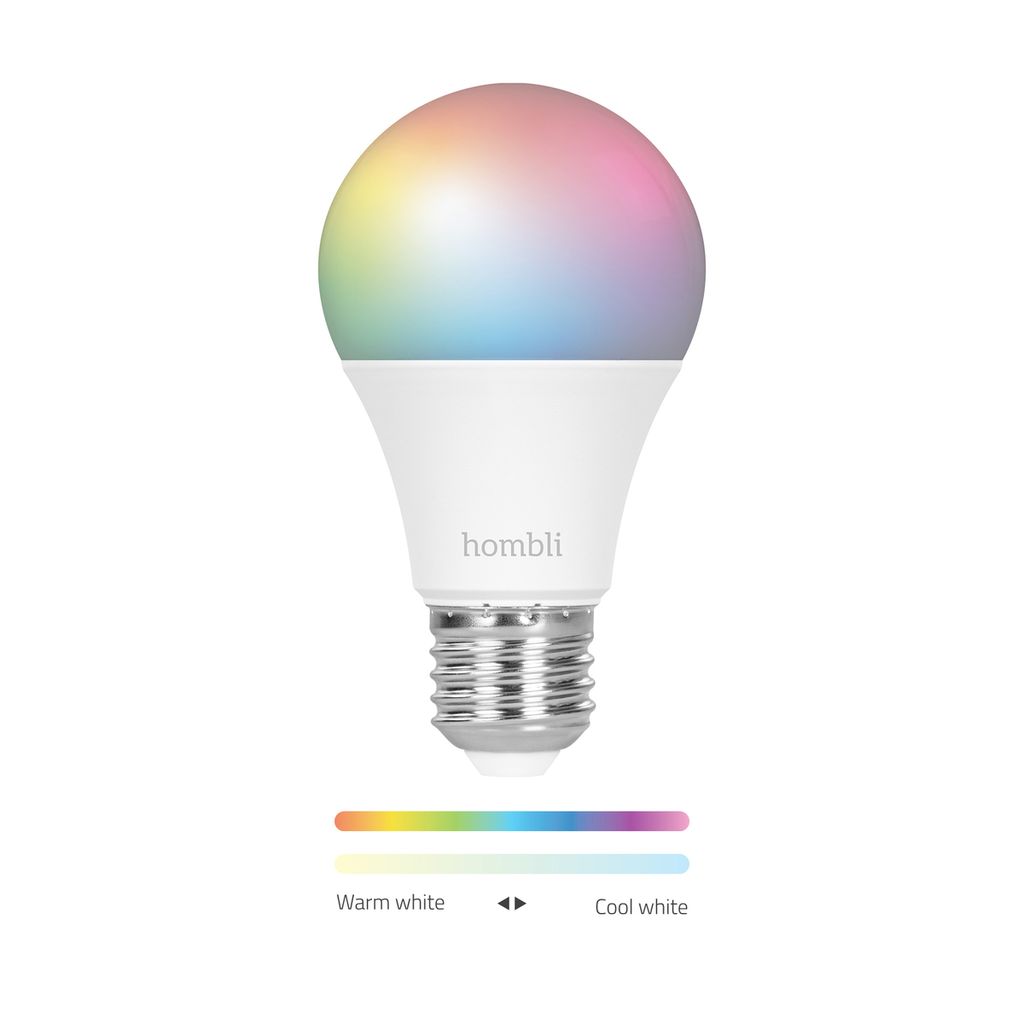 Hombli smarte Glühbirne, 9W, E27, RGB, CCT, 1+1 Promo Pack.