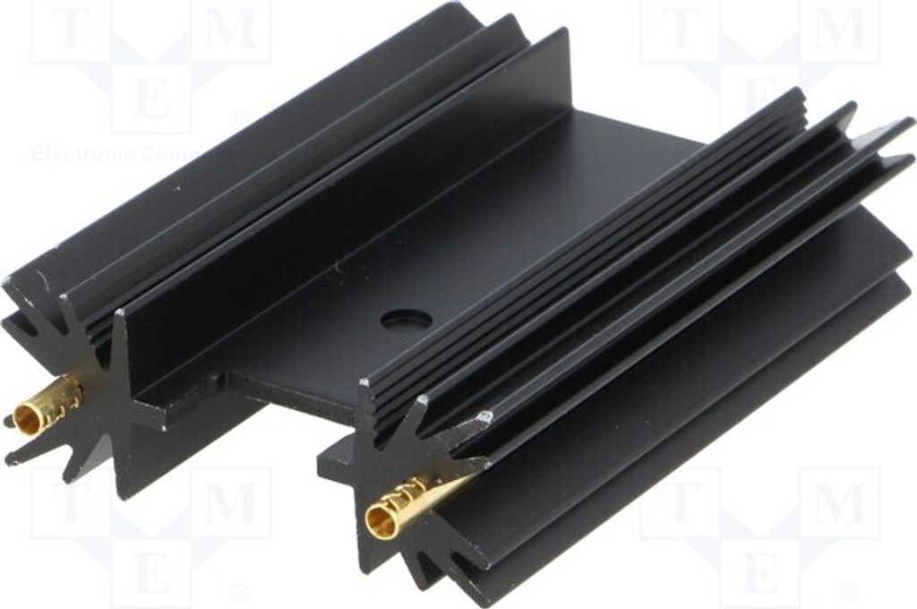 1x Radiator: geprägt SOT32,,TO3P schwarz L: 50,8mm 9K/W SK 104 50,8 STC Kühler