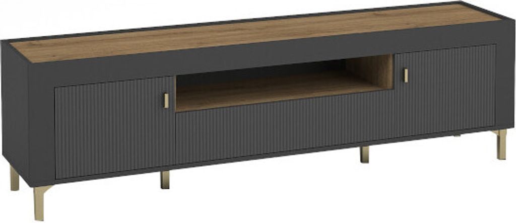 TV-Lowboard TV-Unterschrank MOSSO 08 schwarz