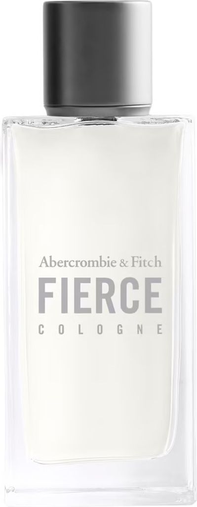 A clear, well-lit studio shot of an Abercrombie & Fitch Fierce cologne bottle against a white background.