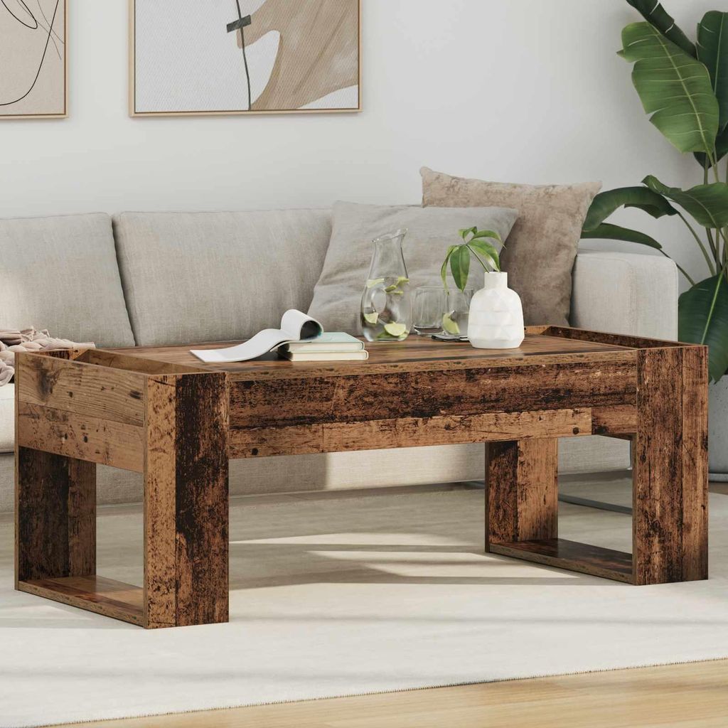 "Schlussverkauf" Couchtisch 1 PC - Modernen Stil - Kaffeetisch - Altholz 110x50x41 cm Holzwerkstoff C9500