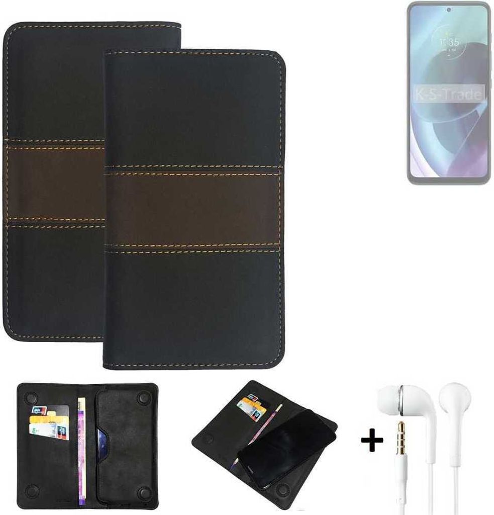 K-S-Trade Handyhülle + Kopfhörer kompatibel mit Infinix GT 20 Pro Schutzhülle Walletcase Bookstyle Tasche Schutz Case Hülle Wallet Cover